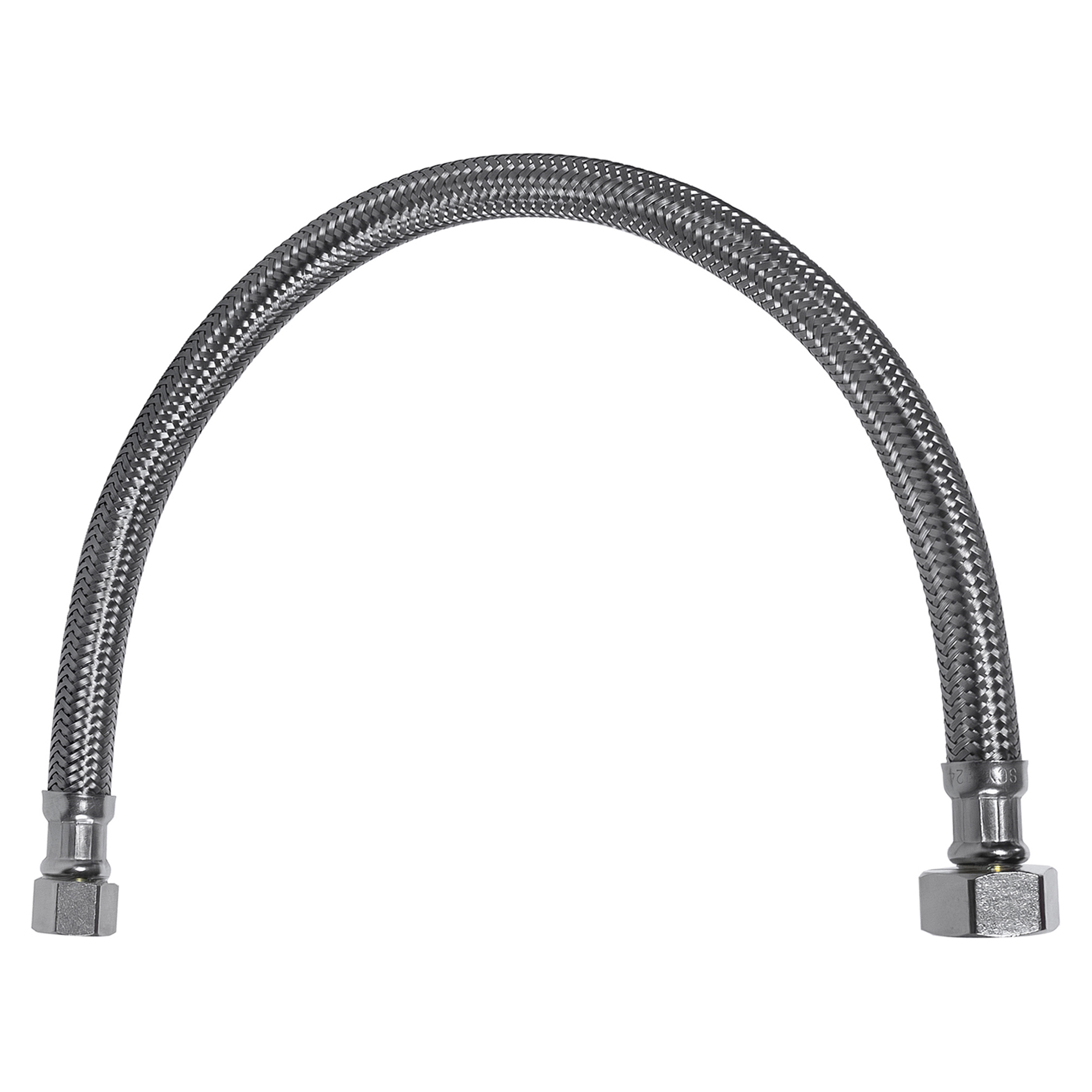 Certified Appliance Accessories Braided Stainless Steel Faucet Supply Line — 20in., 3/8in. FCM x 1/2in. FIP, Model# FC20